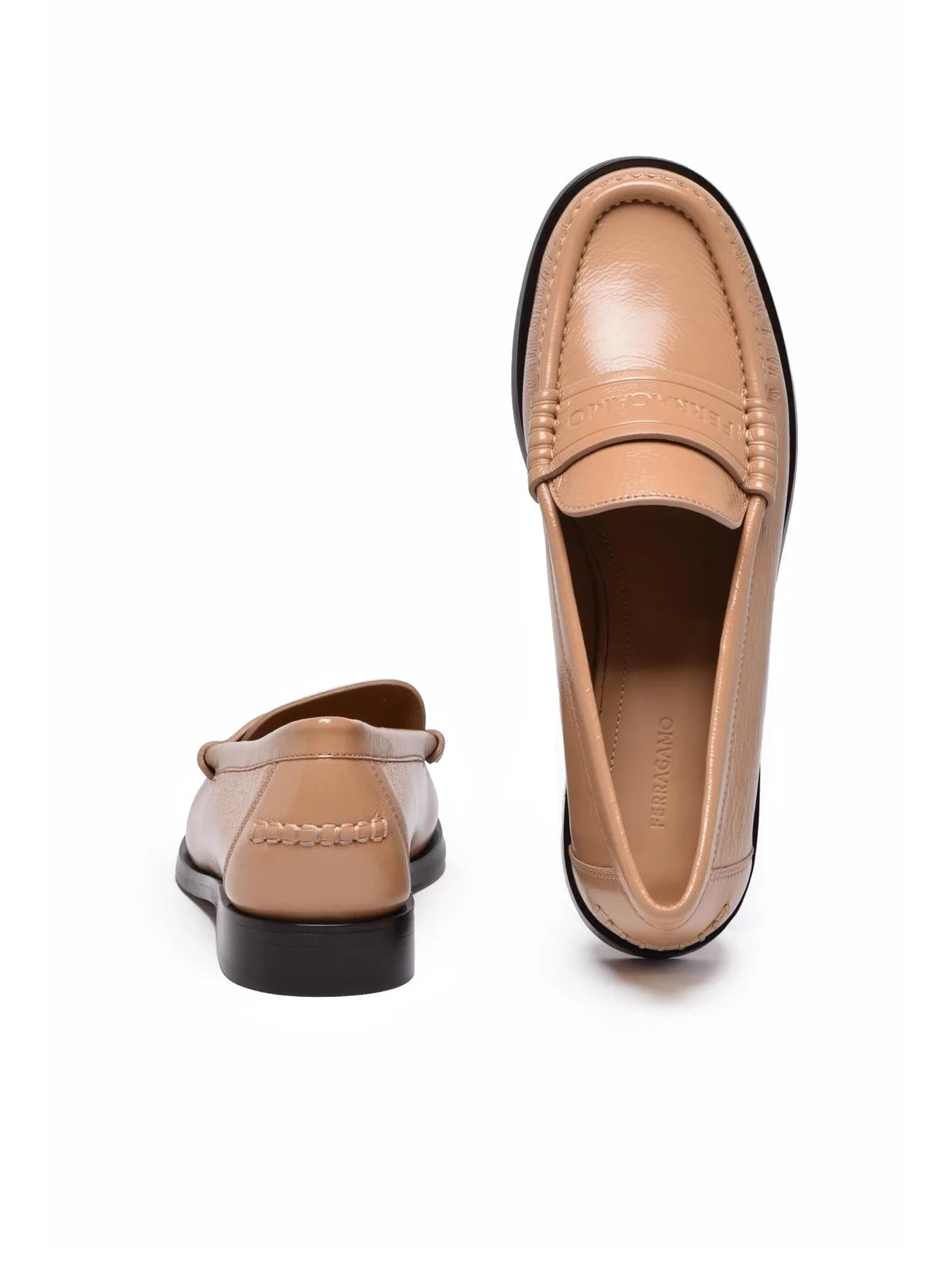 Ferragamo Irina Mocassino Pelle - Beige