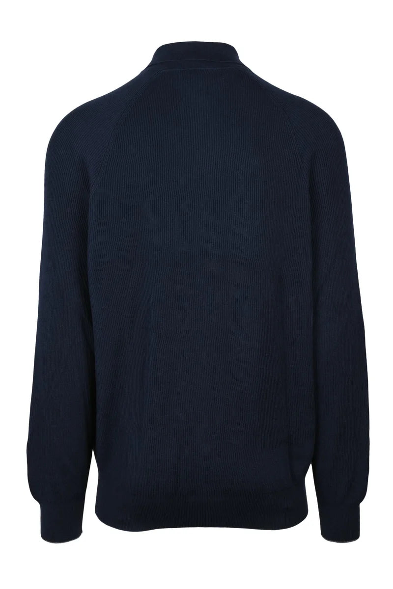 Brunello Cucinelli Maglia Cotone - Blu