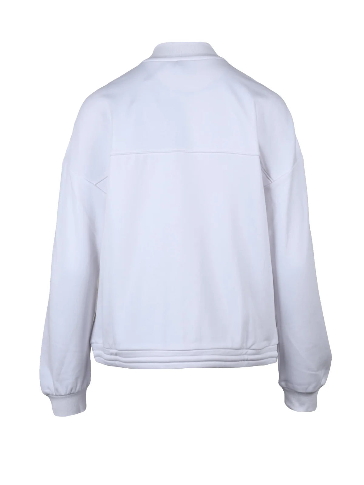 Mm By Max Mara Felpa Zip Cotone Poliestere - Bianco