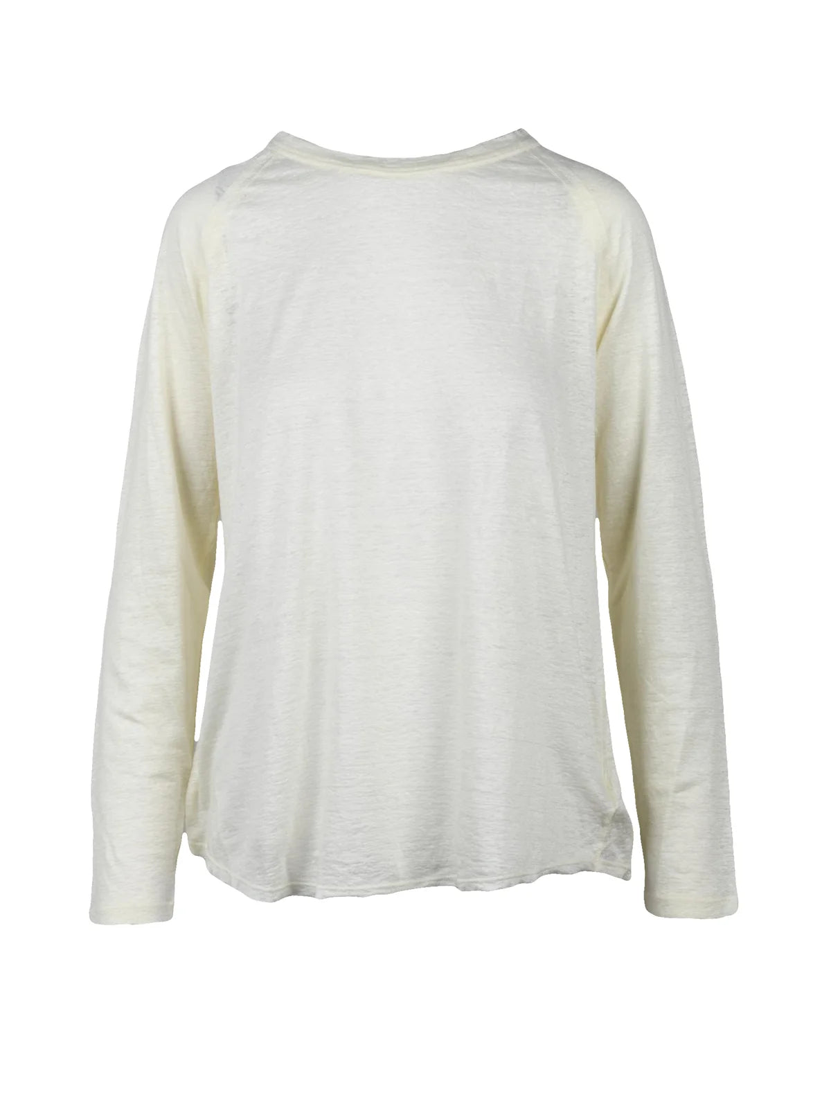 Zanone-slowear T-shirt Lino Maniche Lunghe - Bianco