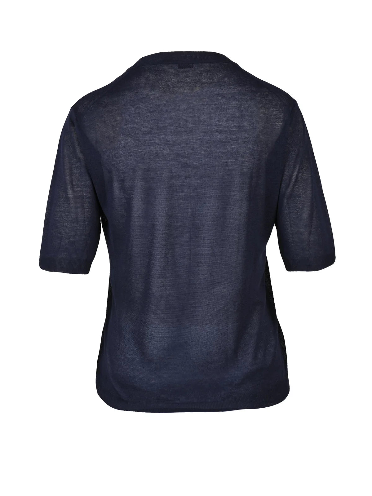 Zanone-slowear Maglia Viscosa Maniche Corte - Blu