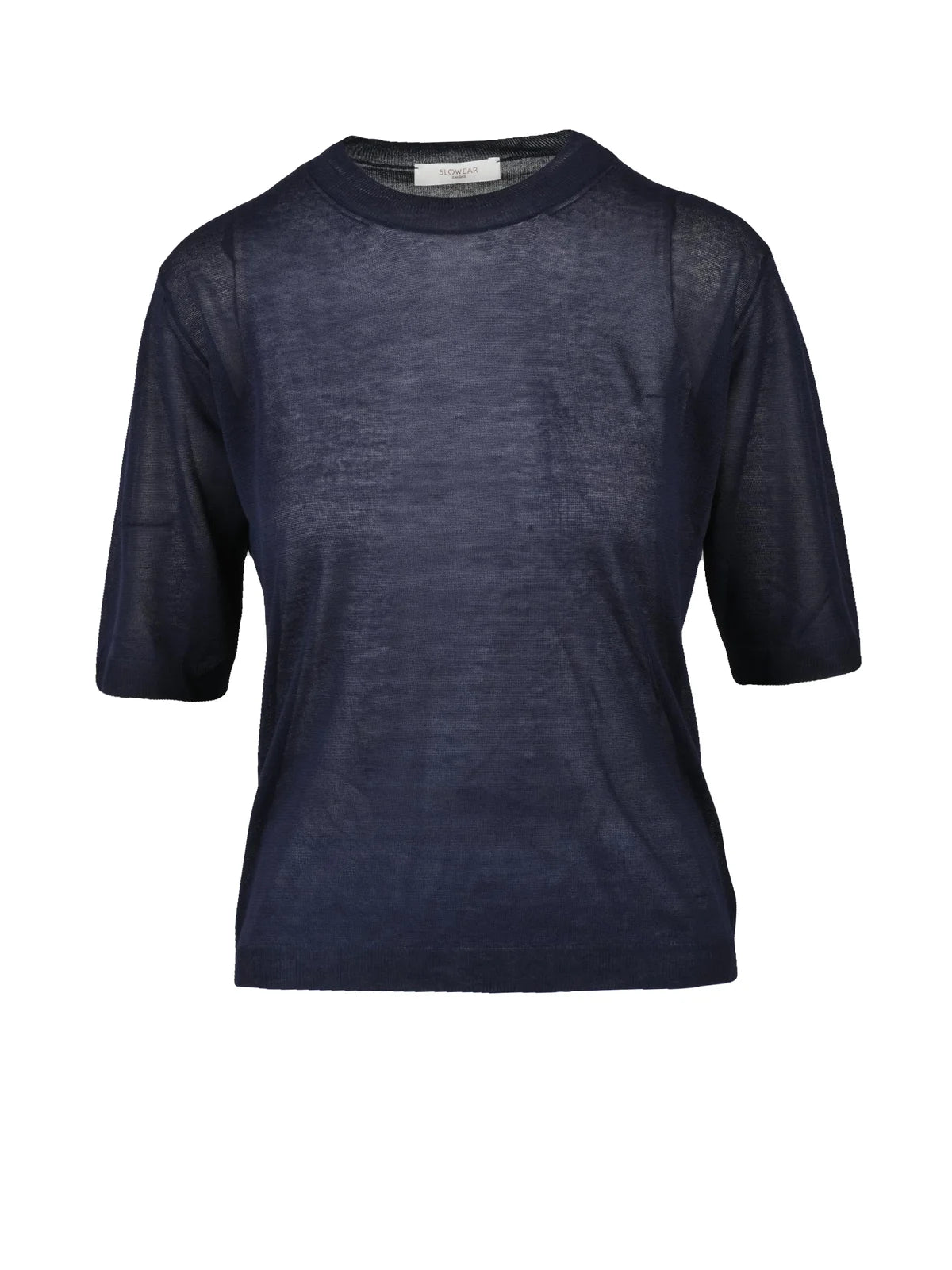 Zanone-slowear Viscose Short Sleeve Top - Blue