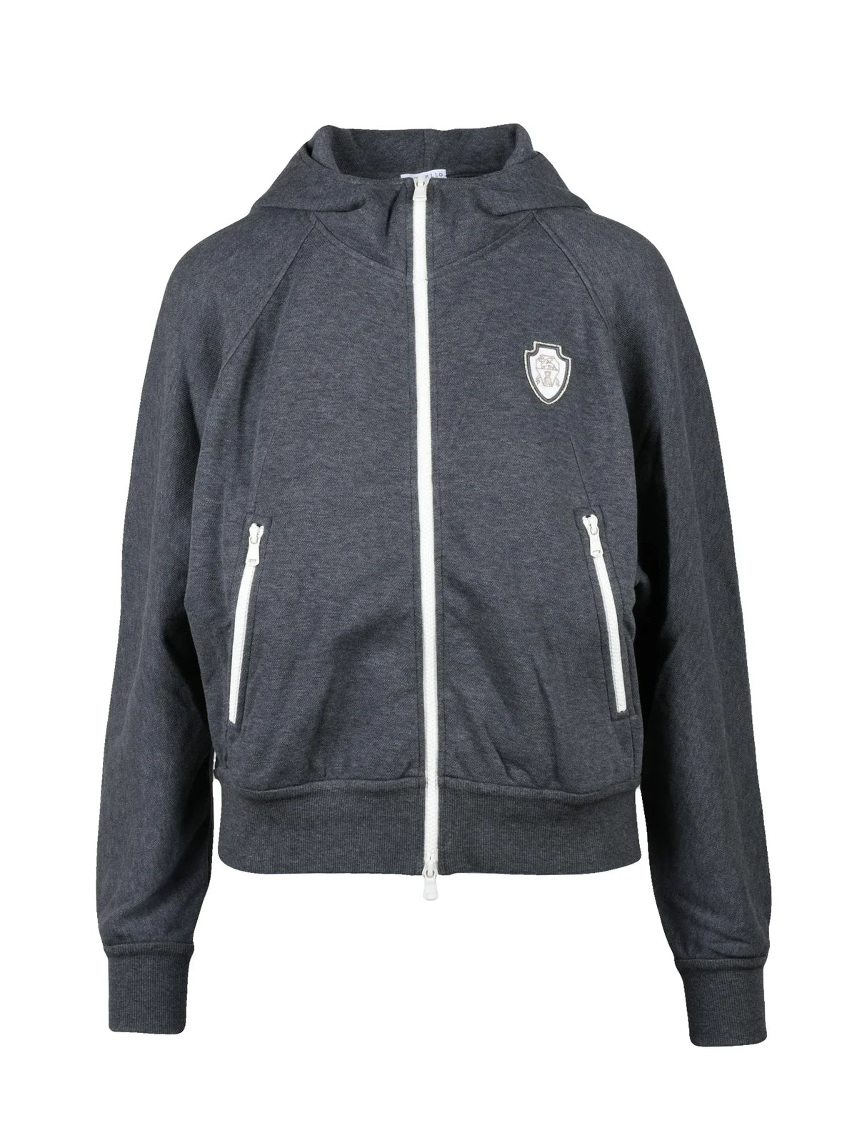 Brunello Cucinelli Felpa con Zip - Grigio