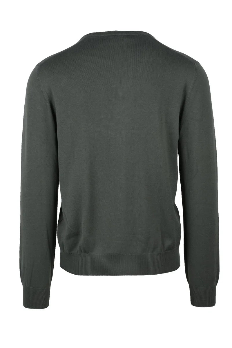 Gran Sasso Cotton Crew Neck Jumper - Blue