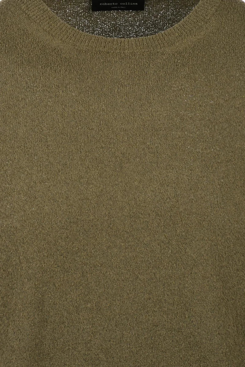 Roberto Collina Maglioncino Girocollo - Verde Militare