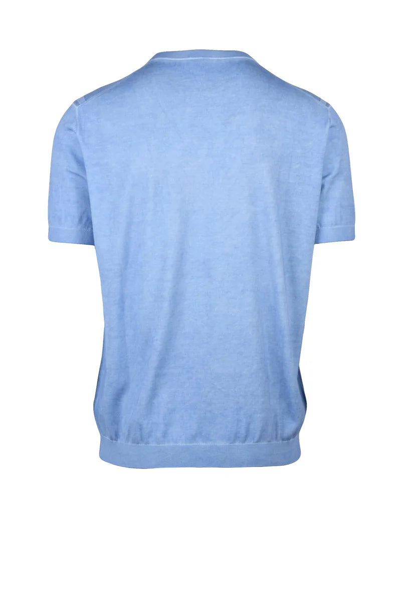 Manipur Short Sleeve Pullover - Sky Blue