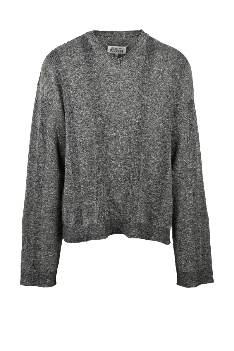Maison Margiela Pullover V-neck - Rosso