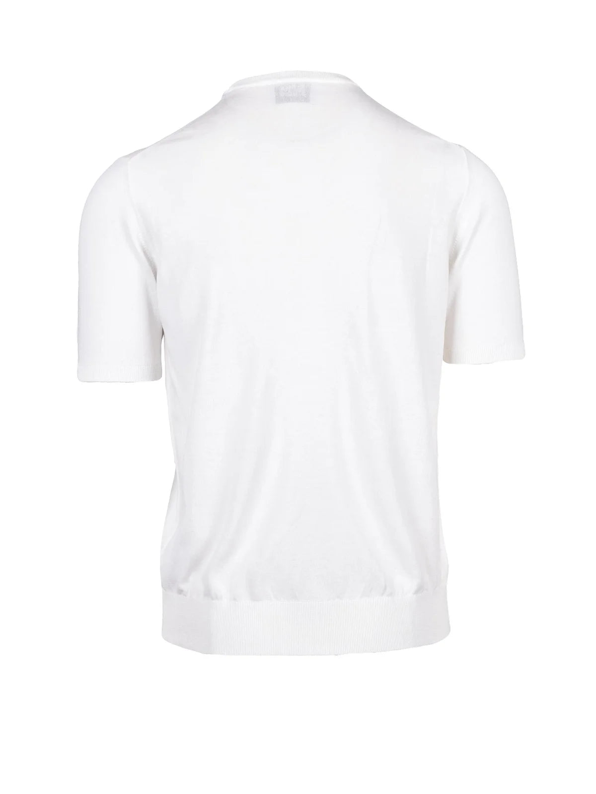 Alpha Studio Pullover Girocollo Maniche Corte - Bianco