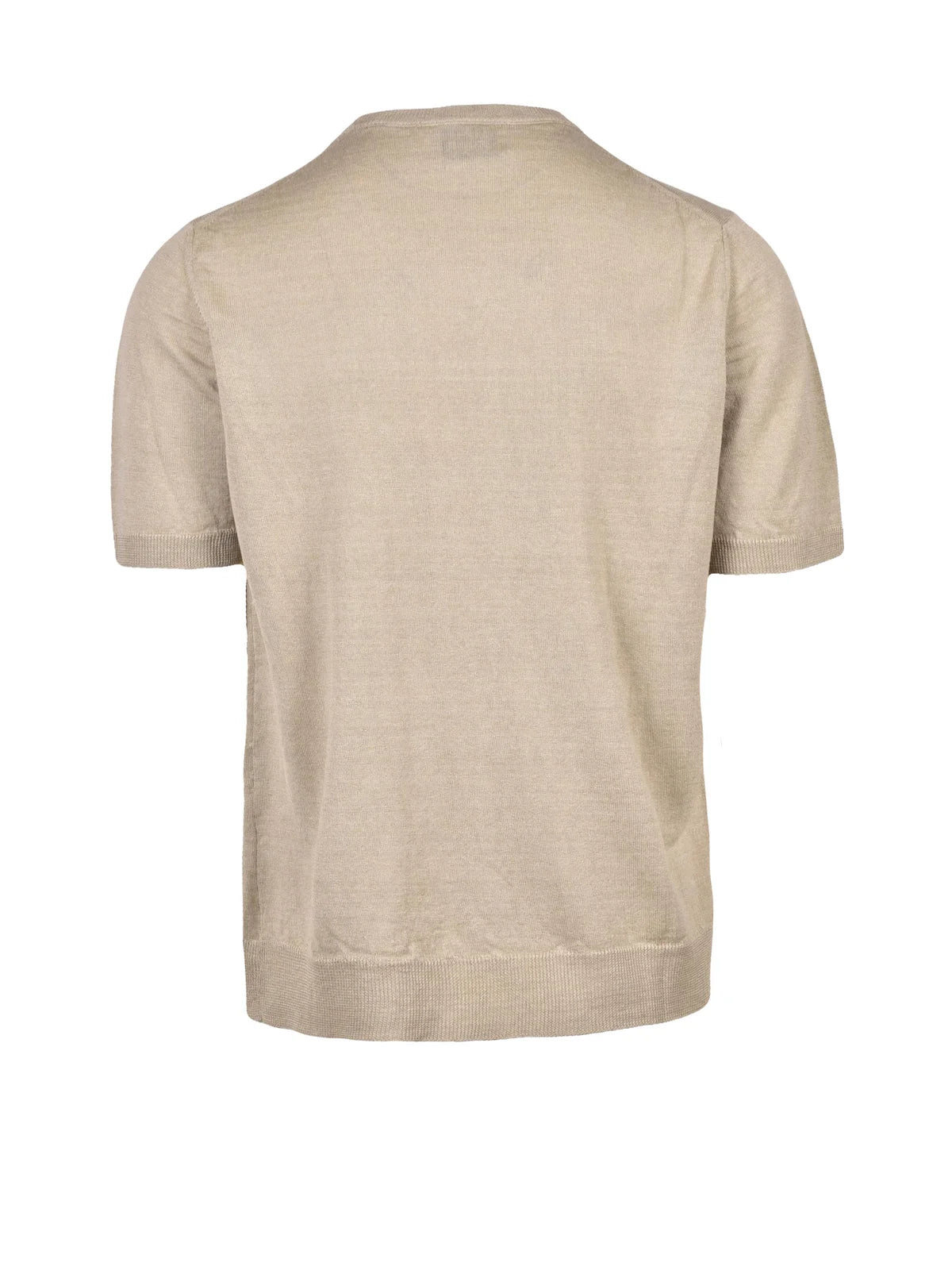 Alpha Studio Pullover Garzato Maniche Corte - Beige