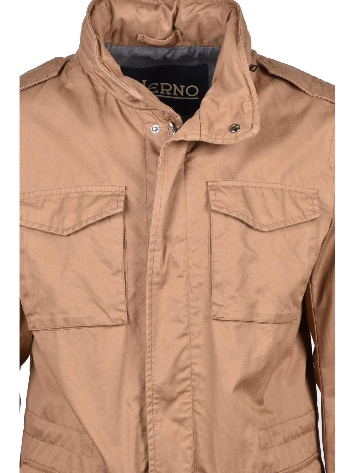 Herno Giaccone Sahariana Cotone - Marrone