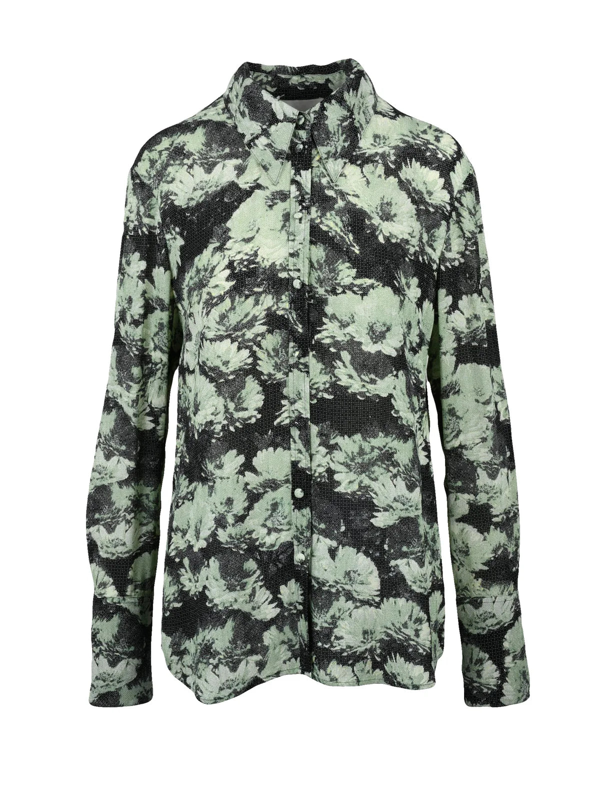 Tory Burch Camicia in Viscosa - Green/Black