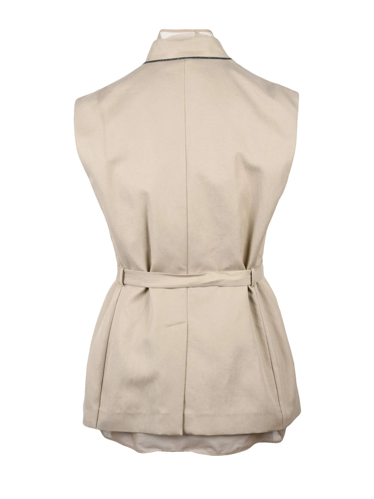 Brunello Cucinelli Smanicato Cotone/Lino - Beige