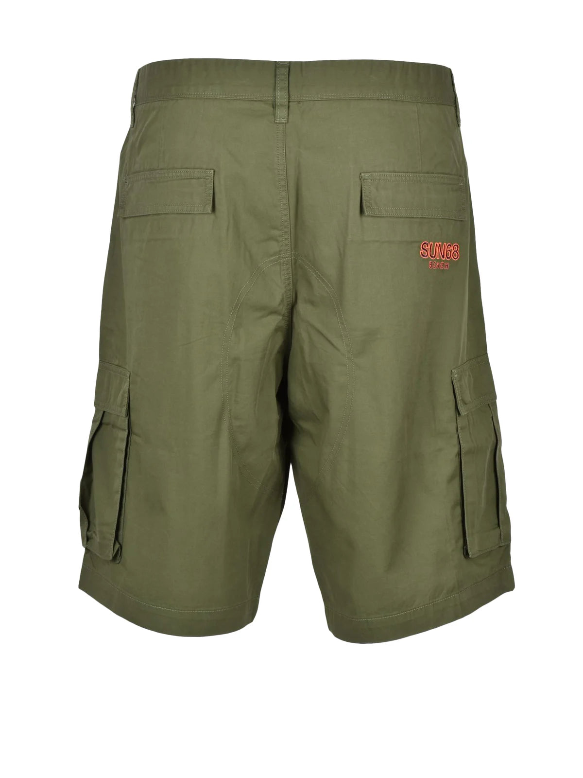 Sun68 Military Beach Shorts - Green