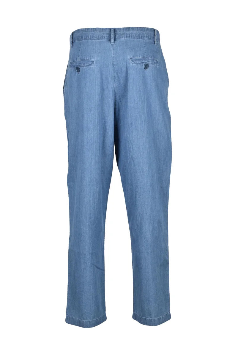 Aspesi Pantaloni Chino Cotone - Celeste