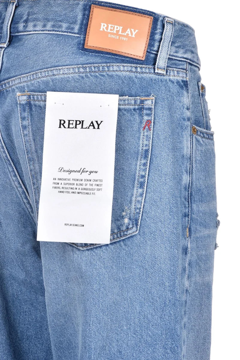 Replay Jeans Lycra - Blu