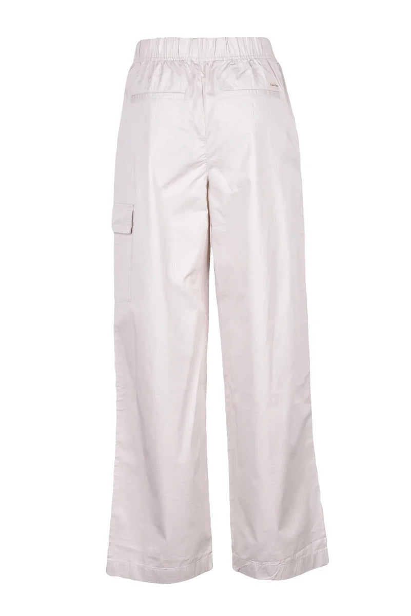 Calvin Klein Jeans Pantalone Cargo Cotone Gamba Larga - Beige