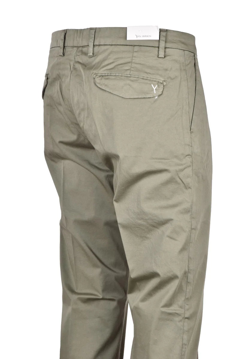 Yan Simmon Pantaloni Friend Cotone Stretch - Verde