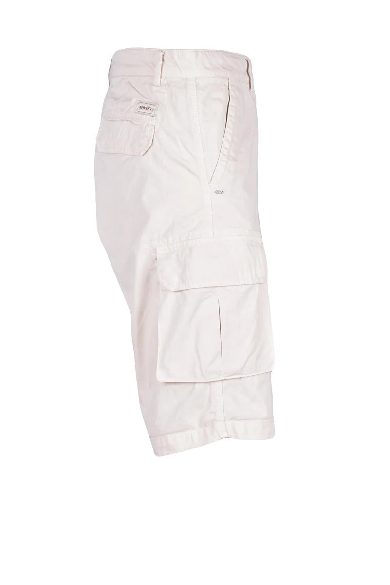 40 Weft Bermuda Cargo - Bianco