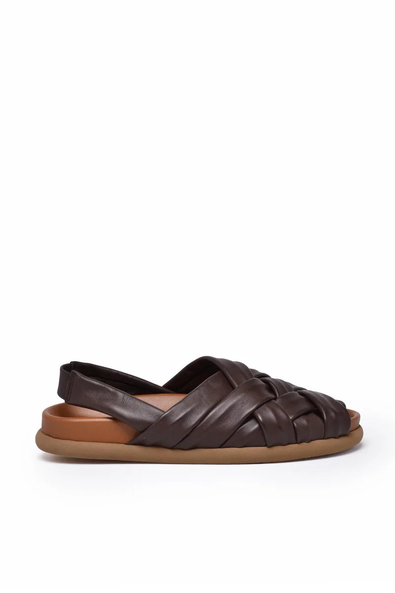 Patrizia Bonfanti Brown Mule Sandal