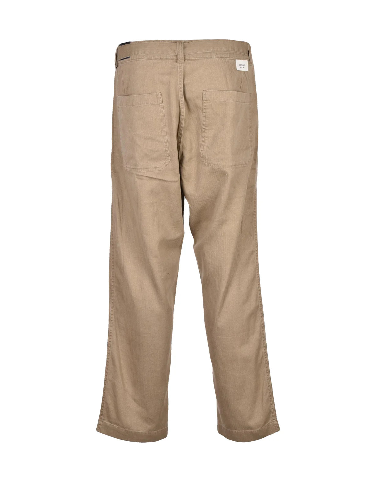 Replay Pantalone Canapa e Cotone - Taupe