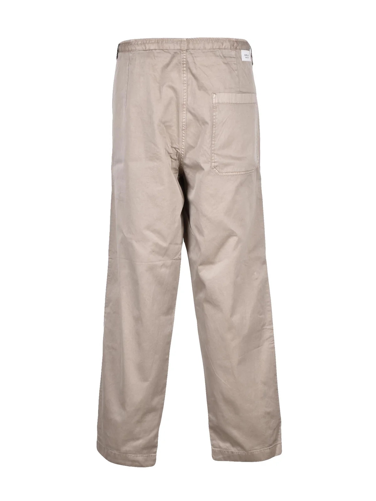 Replay Pantalone Cotone Tapered - Taupe