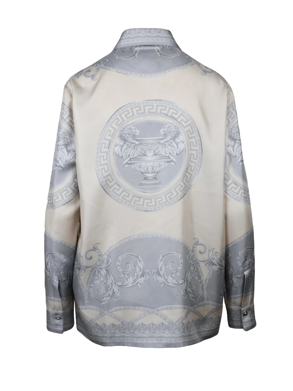 Versace Collection Camicia Seta - Grey/Beige