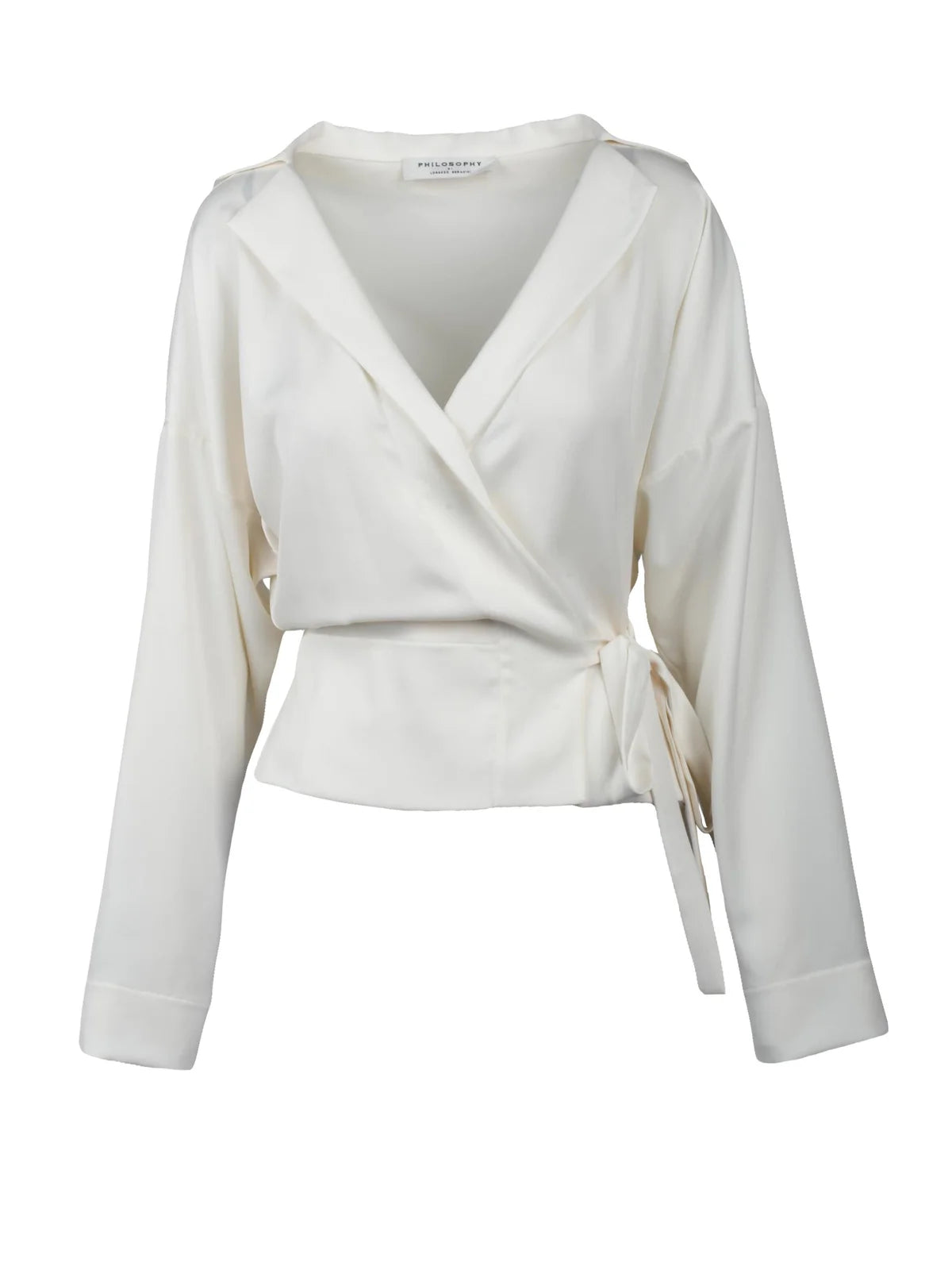 Philosophy Di Lorenzo Serafini Giacca Vestaglia Satin - Bianco