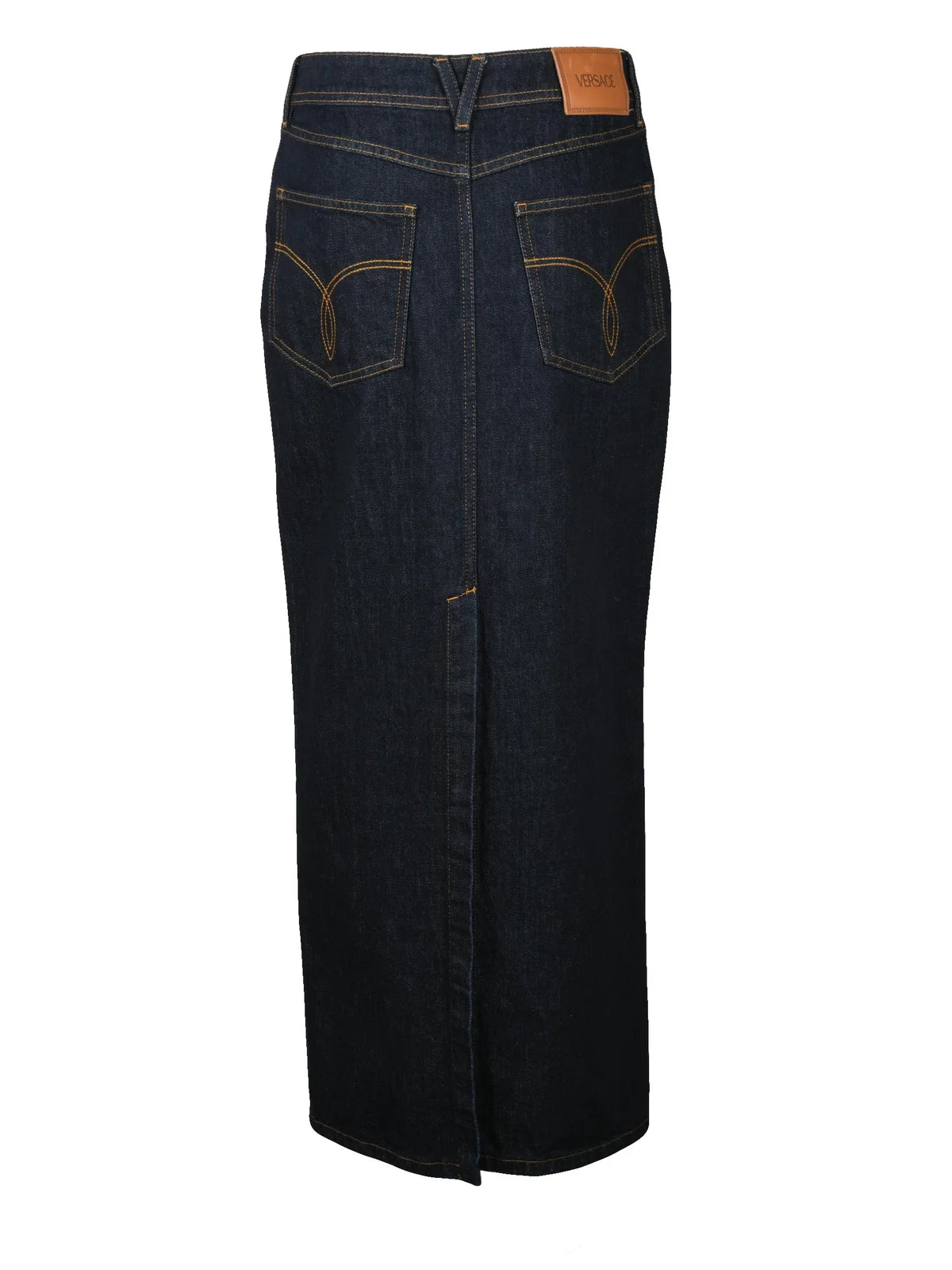 Versace Collection Gonna Lunga Denim - Blu Notte