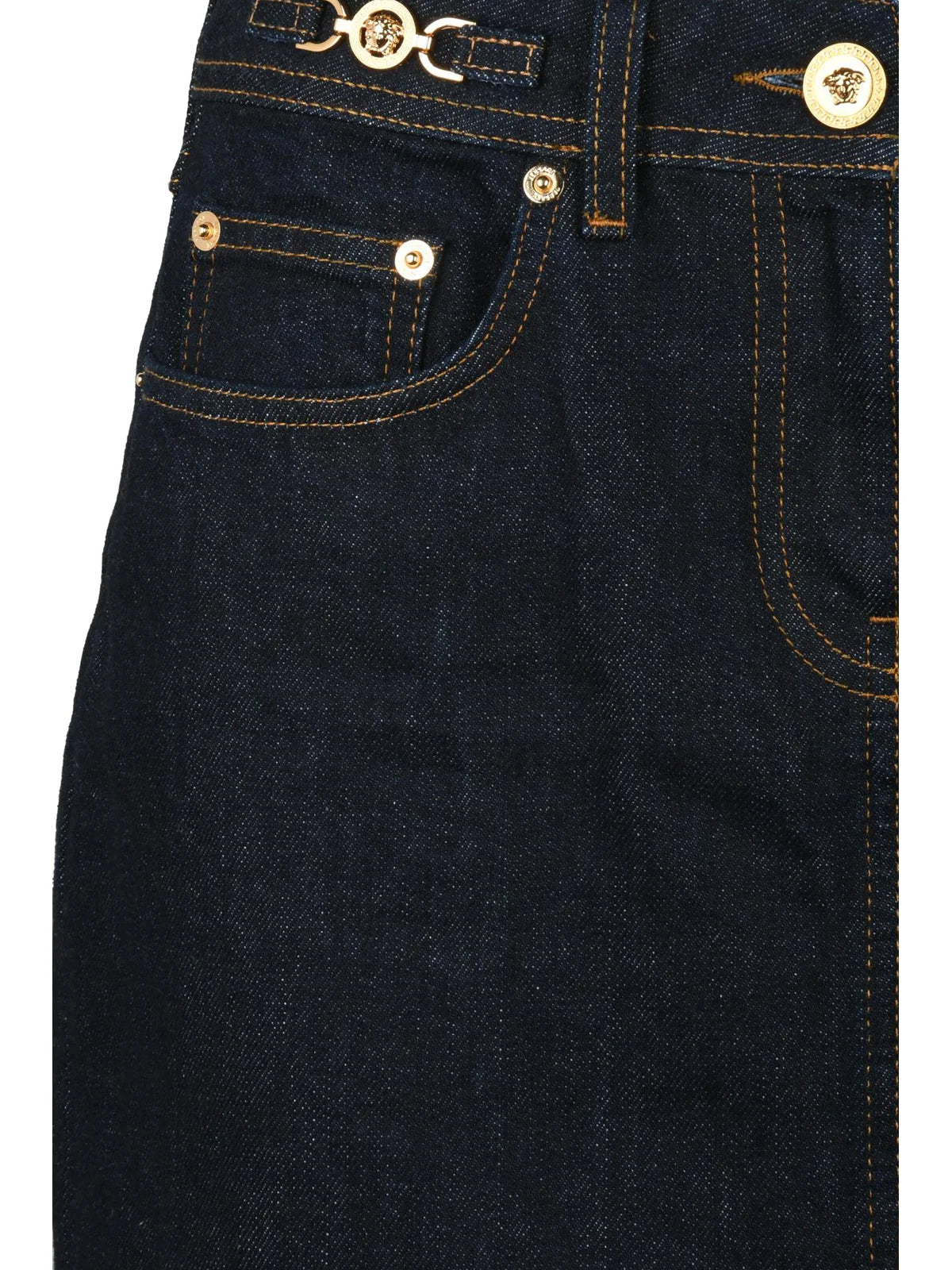 Versace Collection Gonna Lunga Denim - Blu Notte