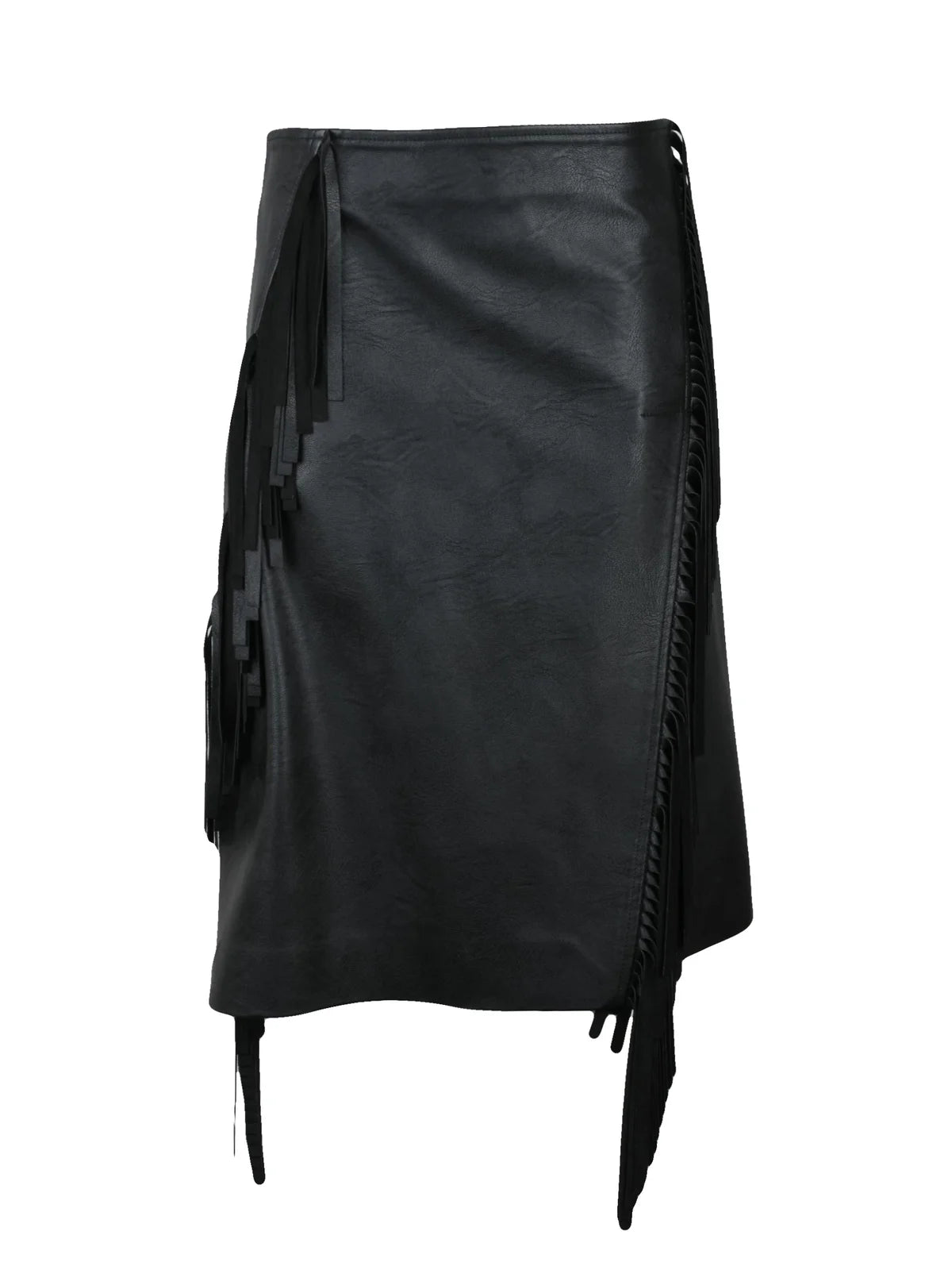 Stella McCartney Gonna con Frange - Nero