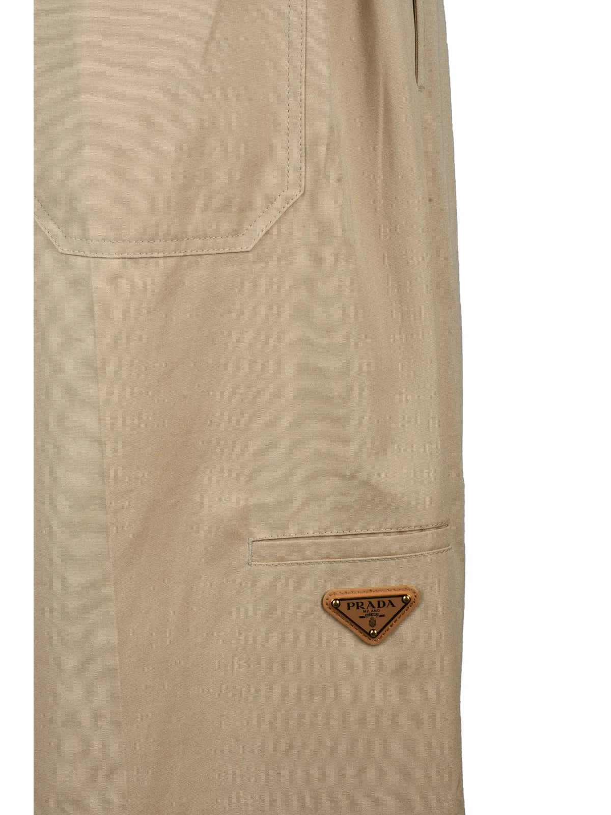 Prada Pantaloni Chino Cotone - Beige