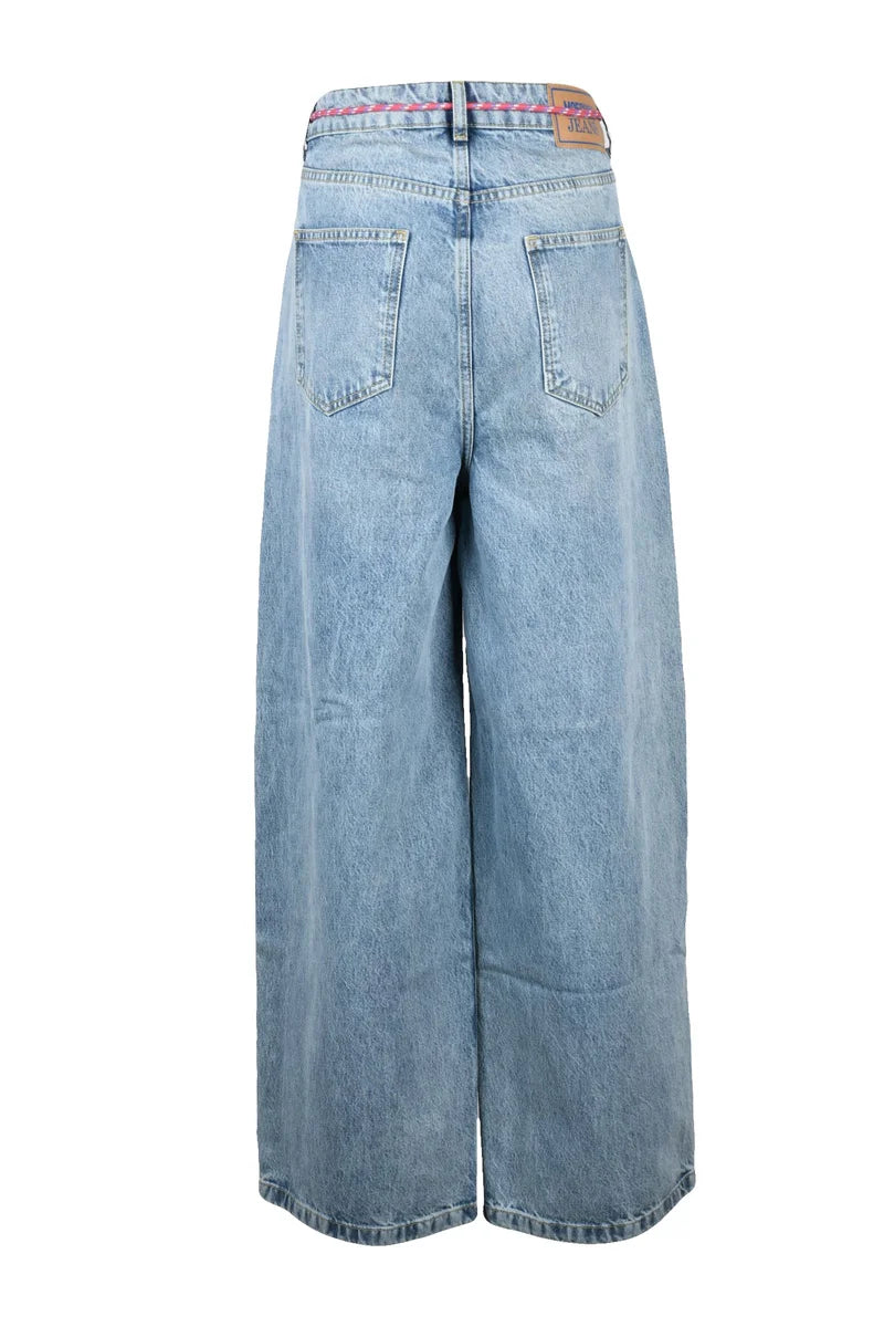 Mo5ch1no Jeans Baggy Gamba Larga - Denim