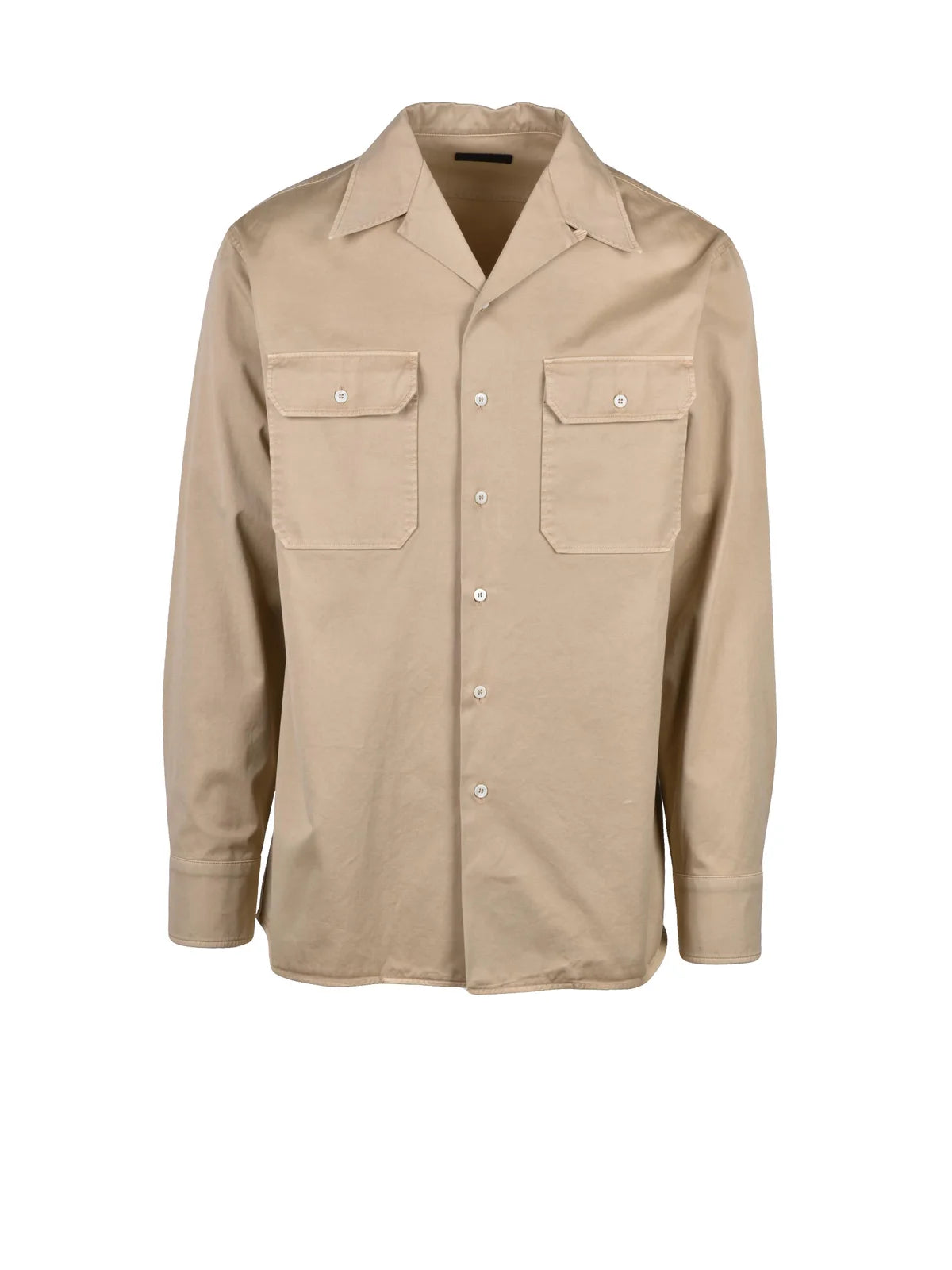 Prada Camicia Dritta Oversize Cotone - Khaki