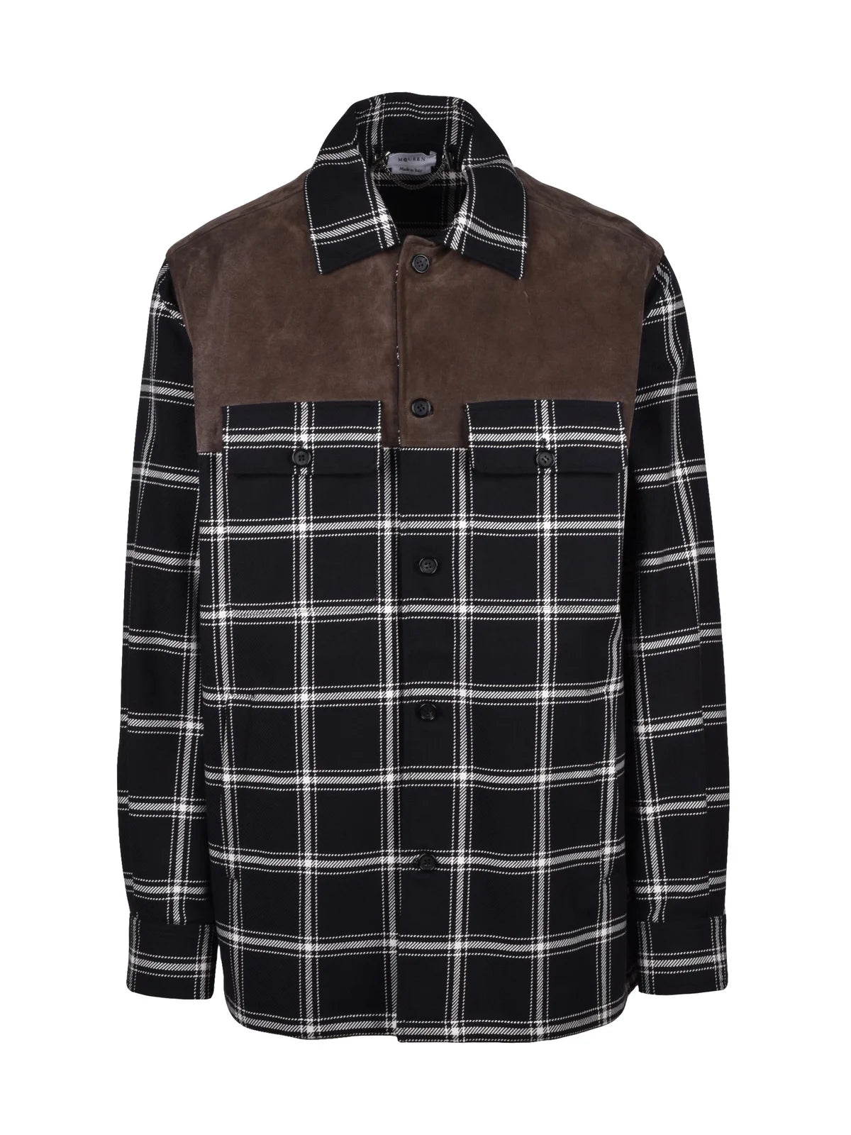 Alexander McQueen Camicia Giaccone - Nero/Bianco