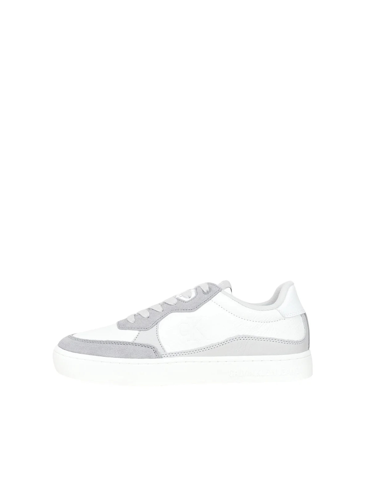 Calvin Klein Jeans Sneaker Suede Toe - Bianco/Grigio