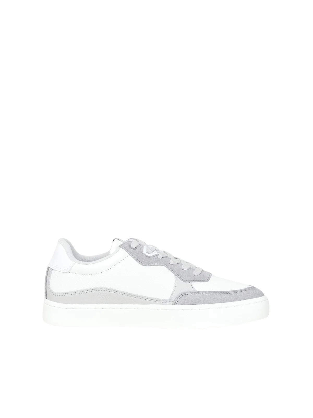 Calvin Klein Jeans Sneaker Suede Toe - Bianco/Grigio