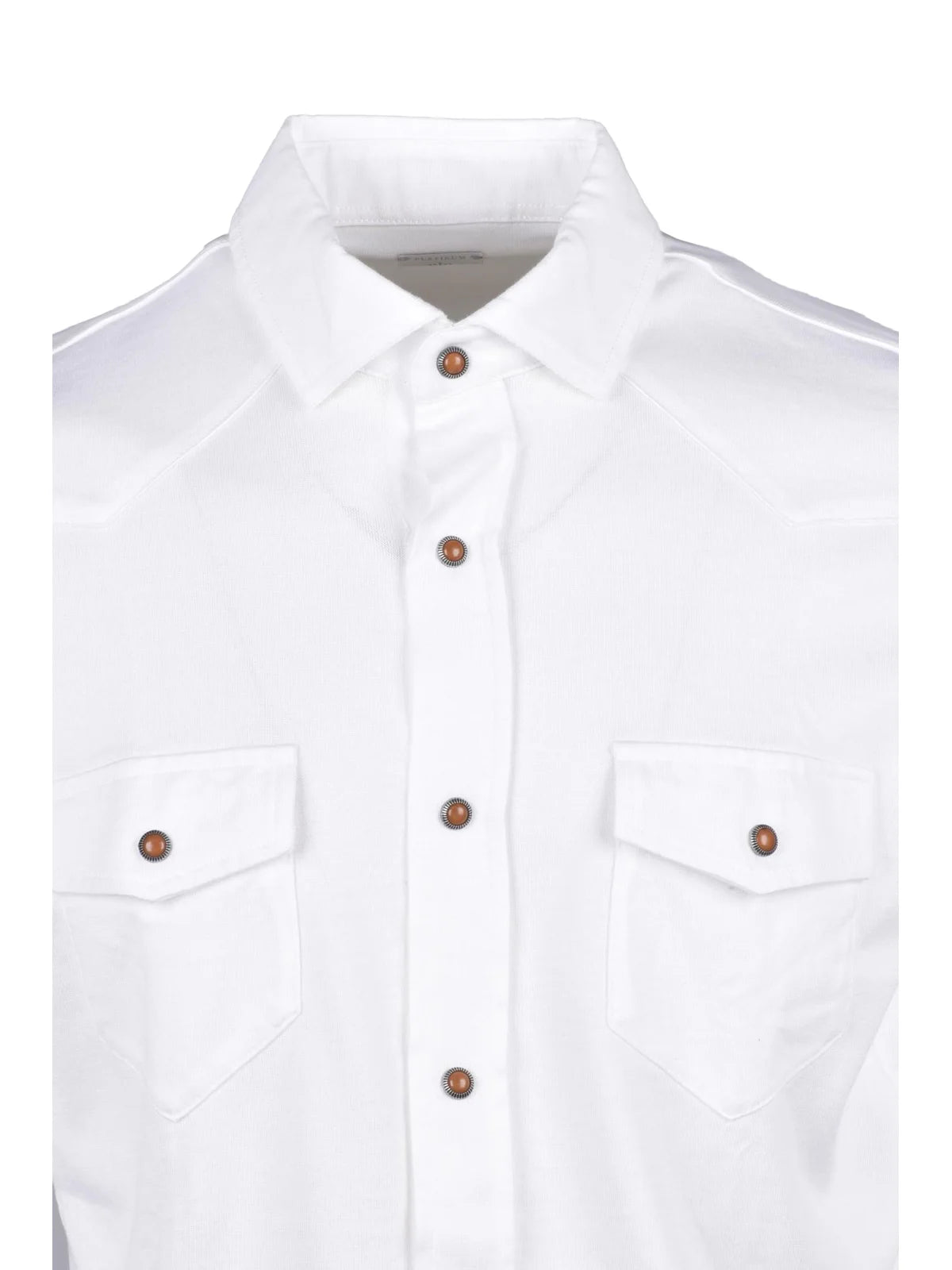 Eleventy Camicia Cotone Automatici - Bianco