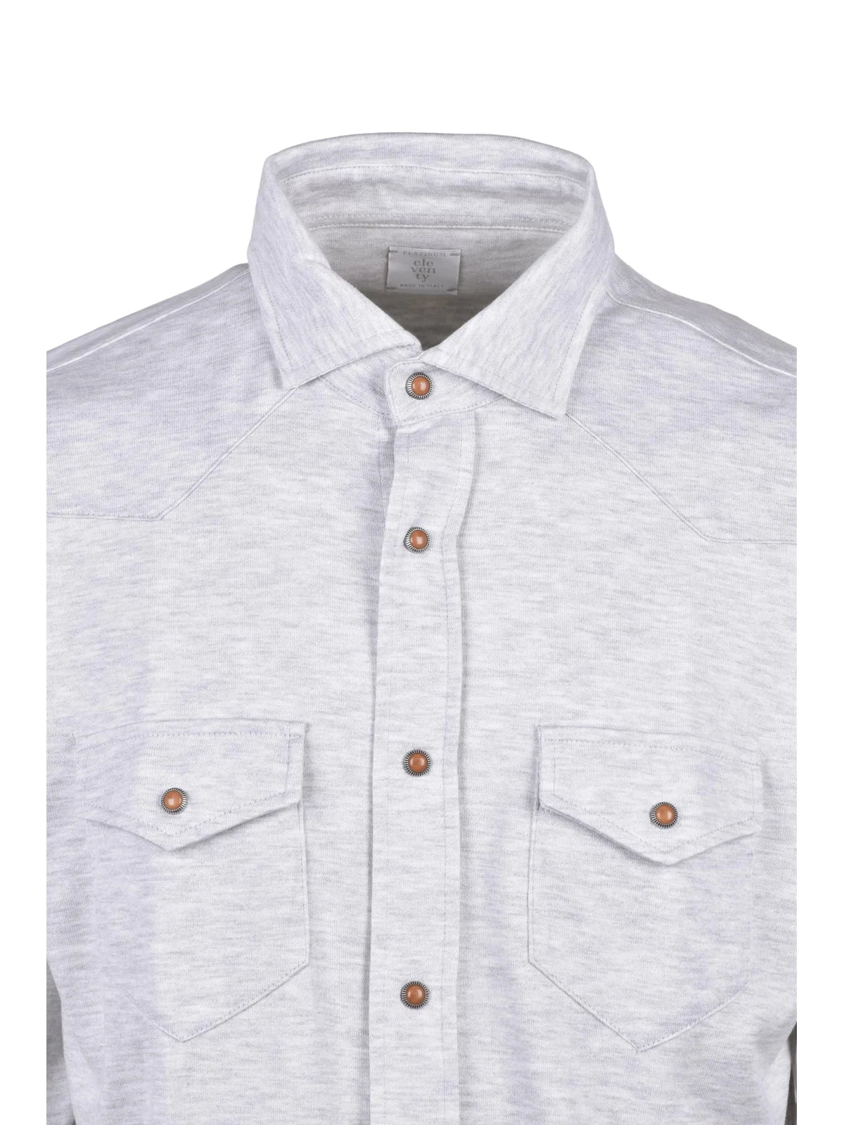 Eleventy Camicia Cotone - Grigio Chiaro