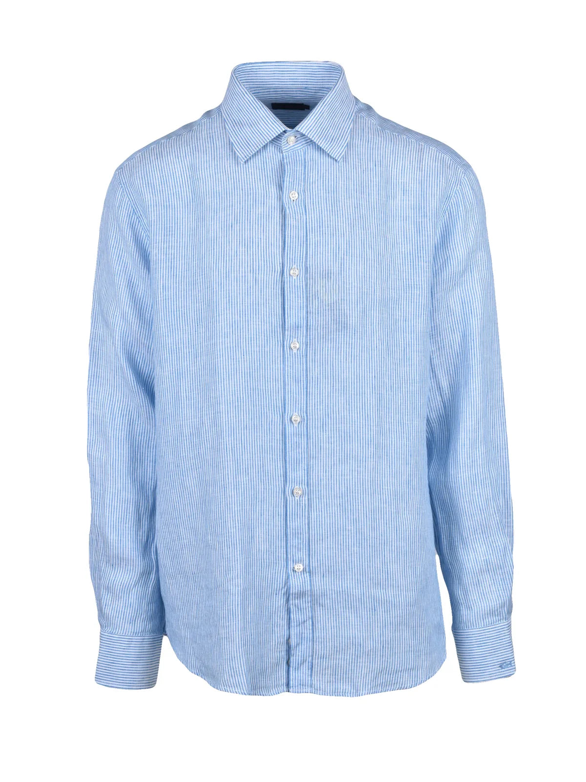 Paul & Shark Camicia Lino - Bianco/Blu