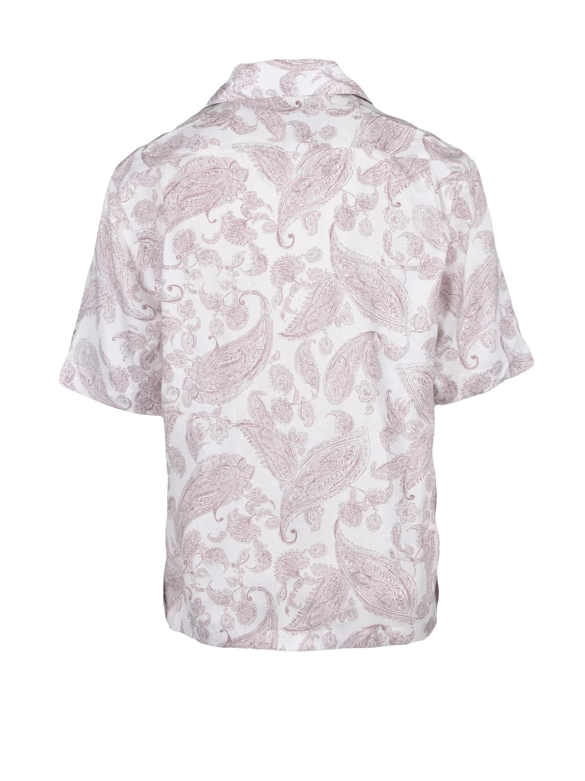 Eleventy Camicia Lino e Cotone - Bianco/Rosa
