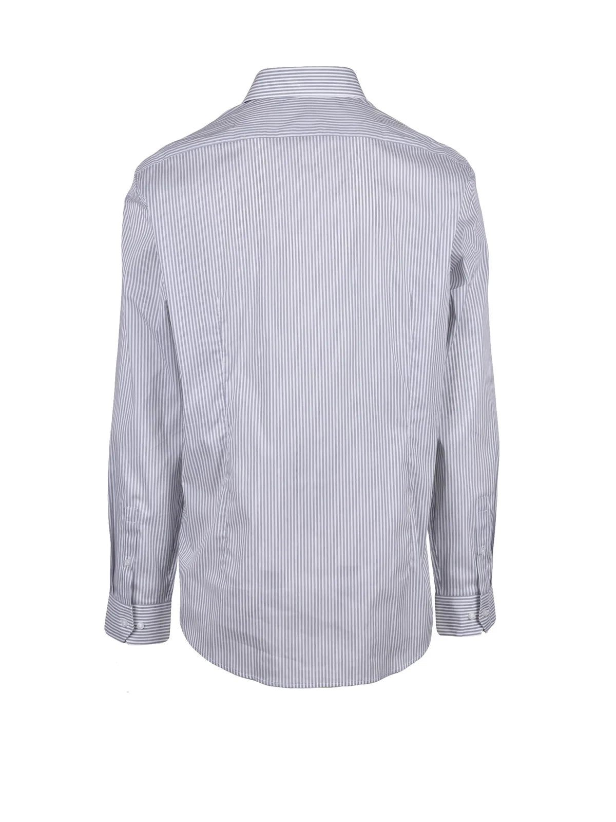 Calvin Klein Stretch Lyocell Shirt - White/Grey