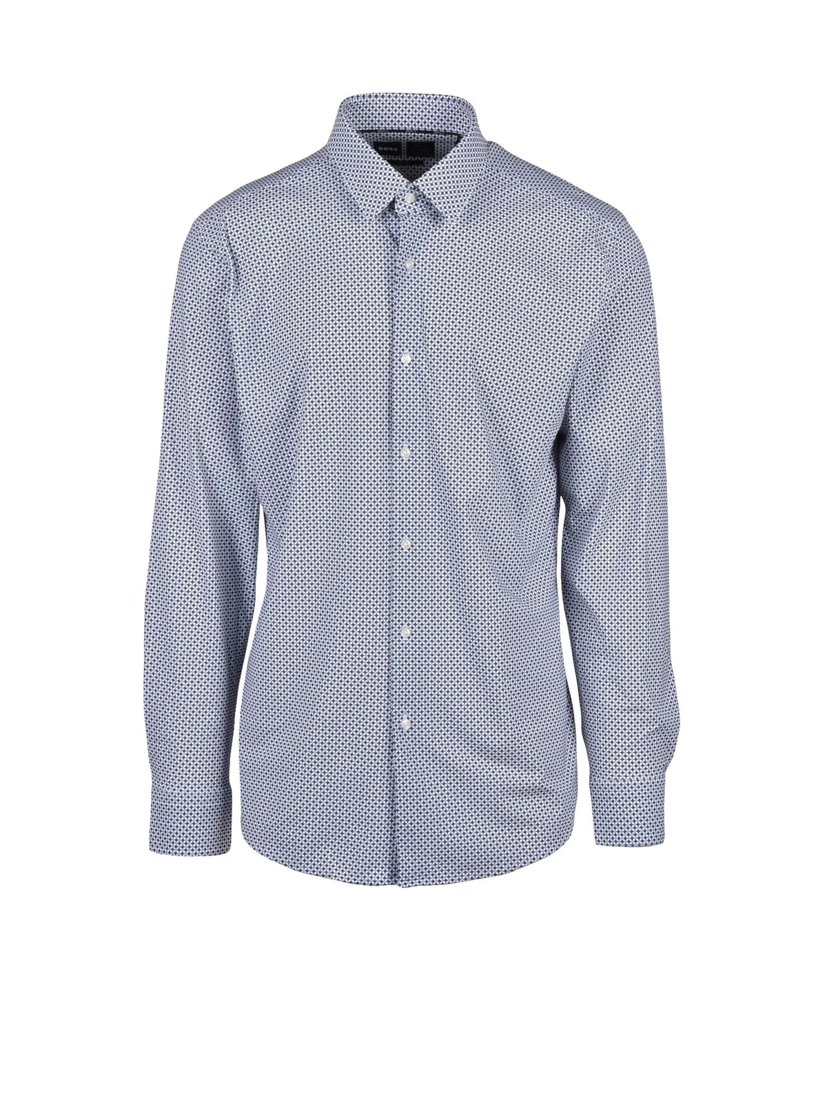 BOSS Camicia Stretch - Bianco/Blu