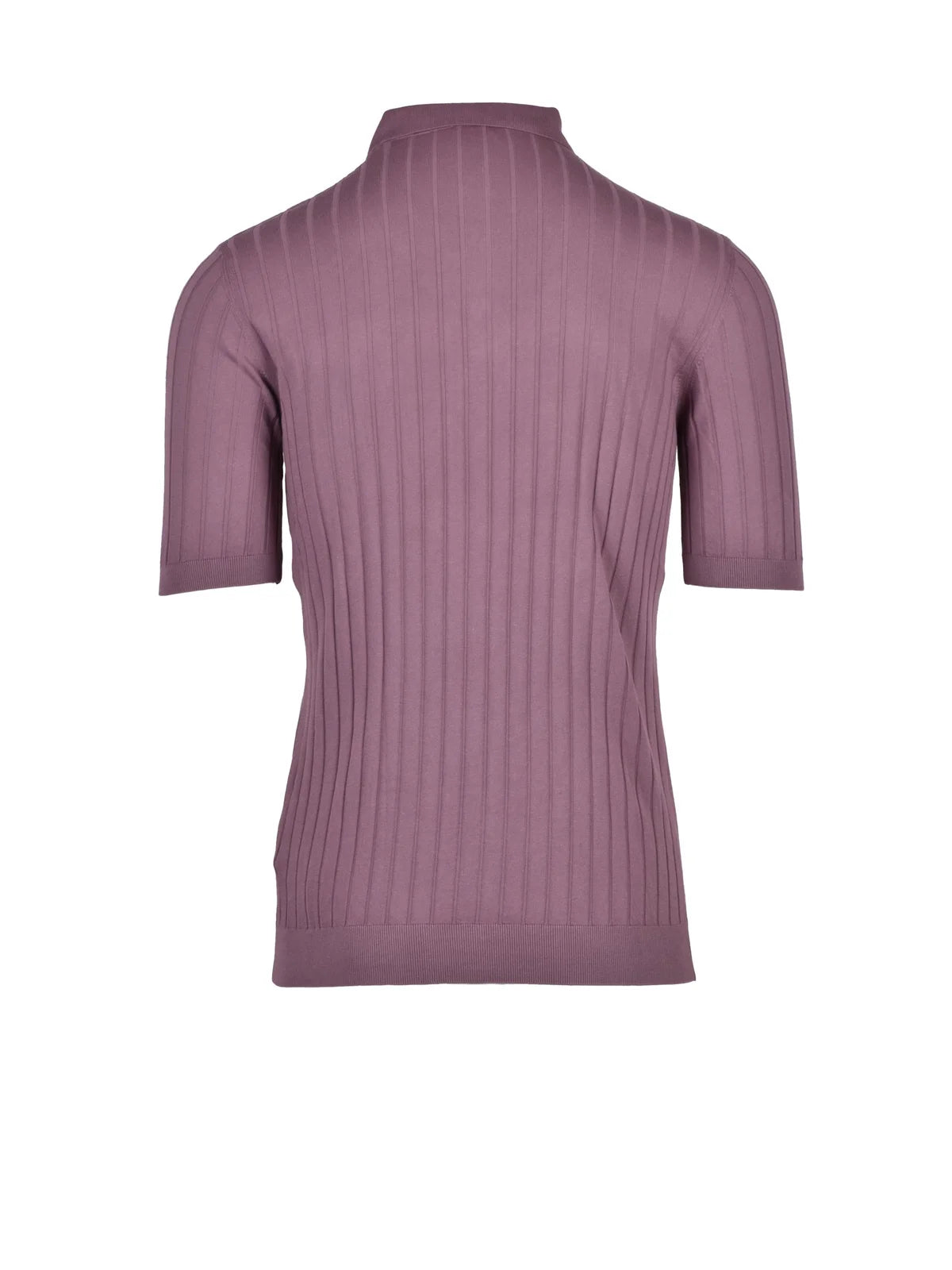 Eleventy Polo in Maglia - Rosa Antico