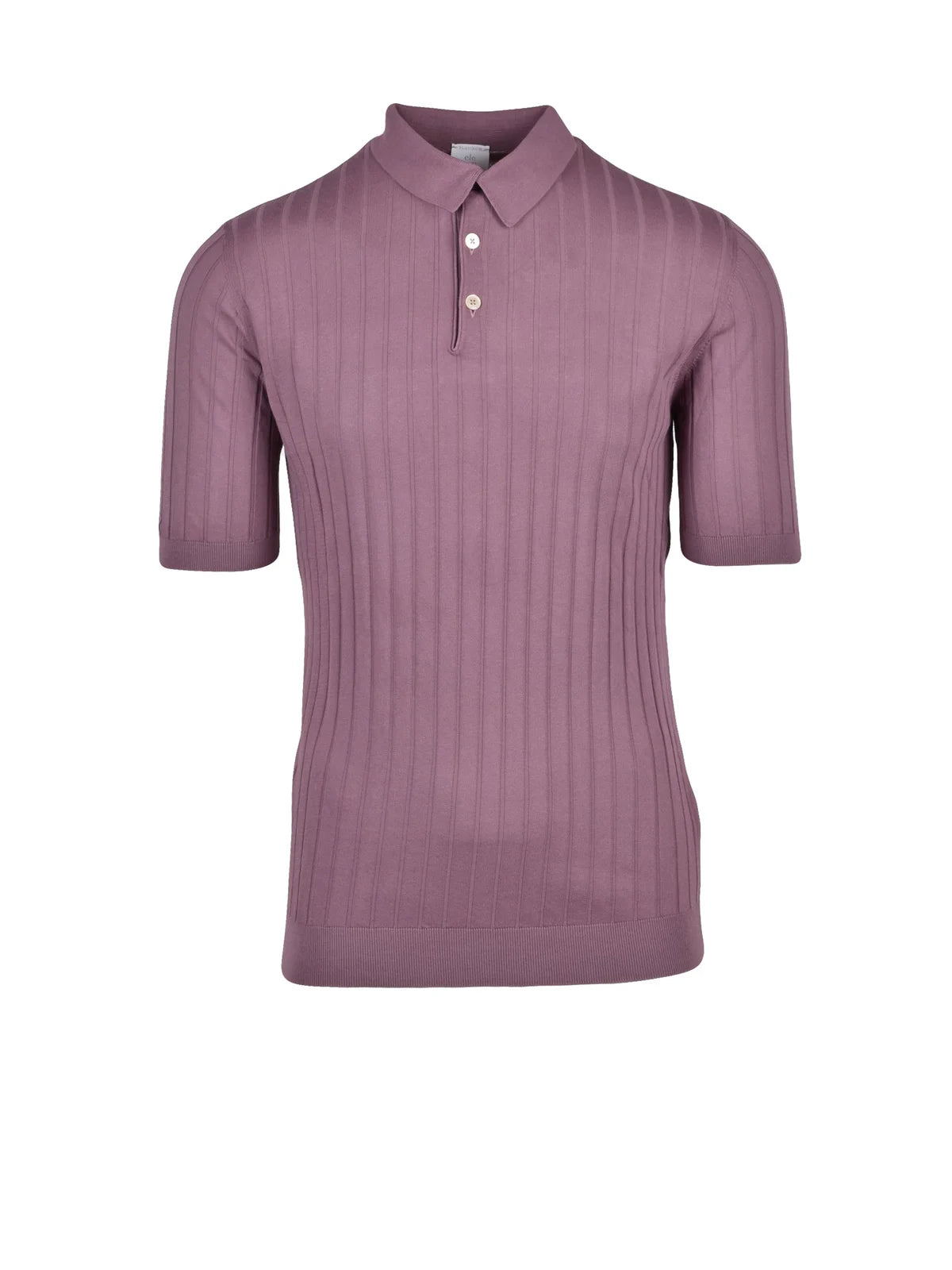 Eleventy Polo in Maglia - Rosa Antico
