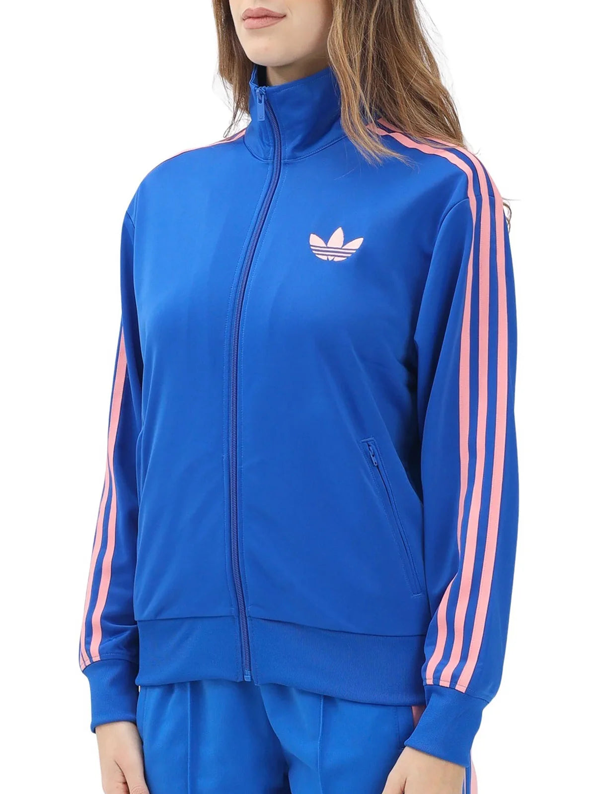 Adidas Felpa con Zip - Blu
