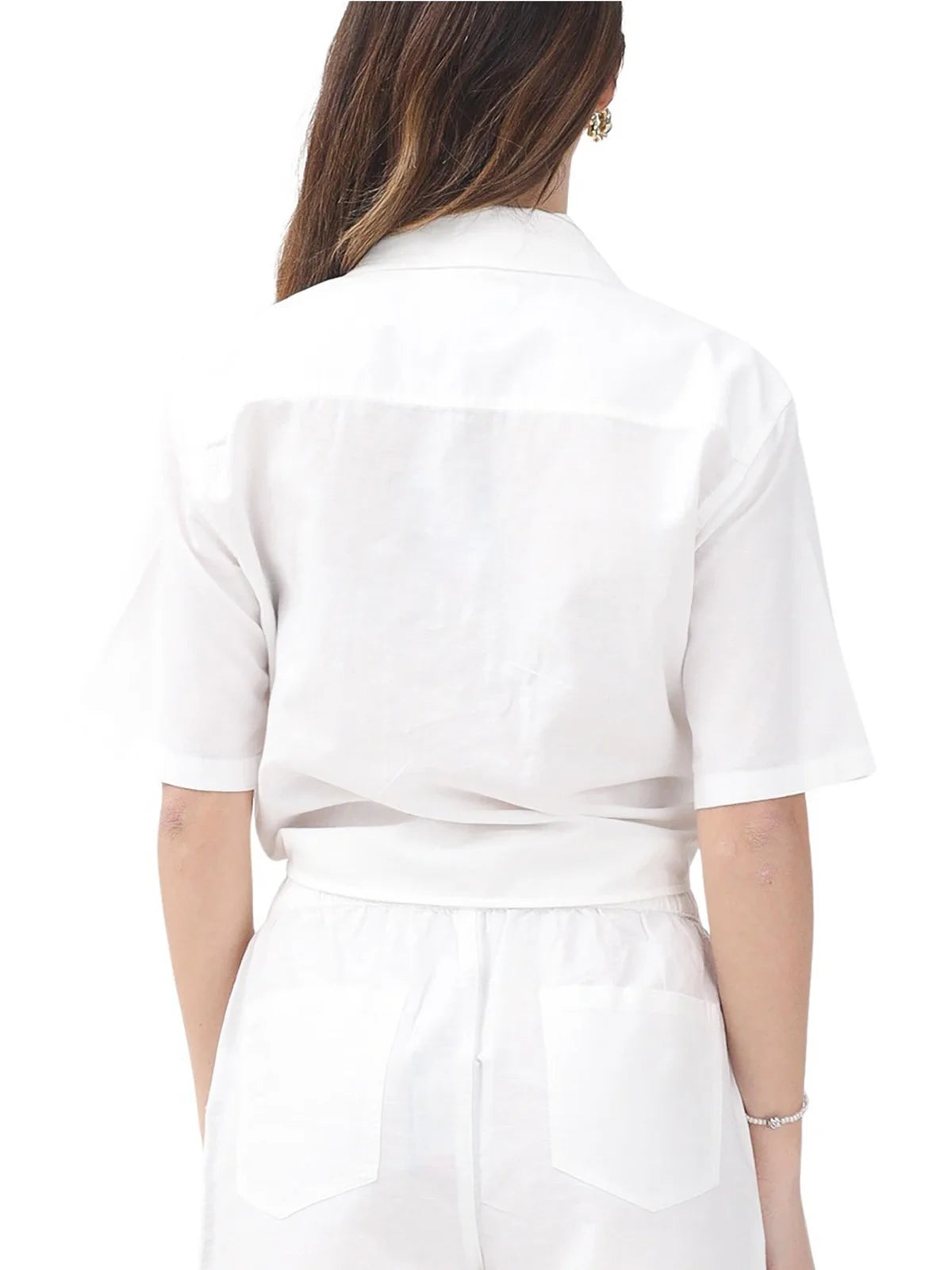 Tommy Jeans Camicia Corta - Bianco