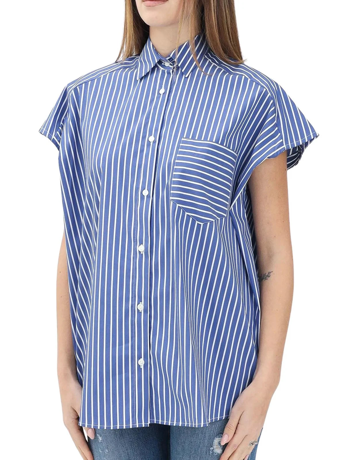 Gaëlle Camicia Over Blu