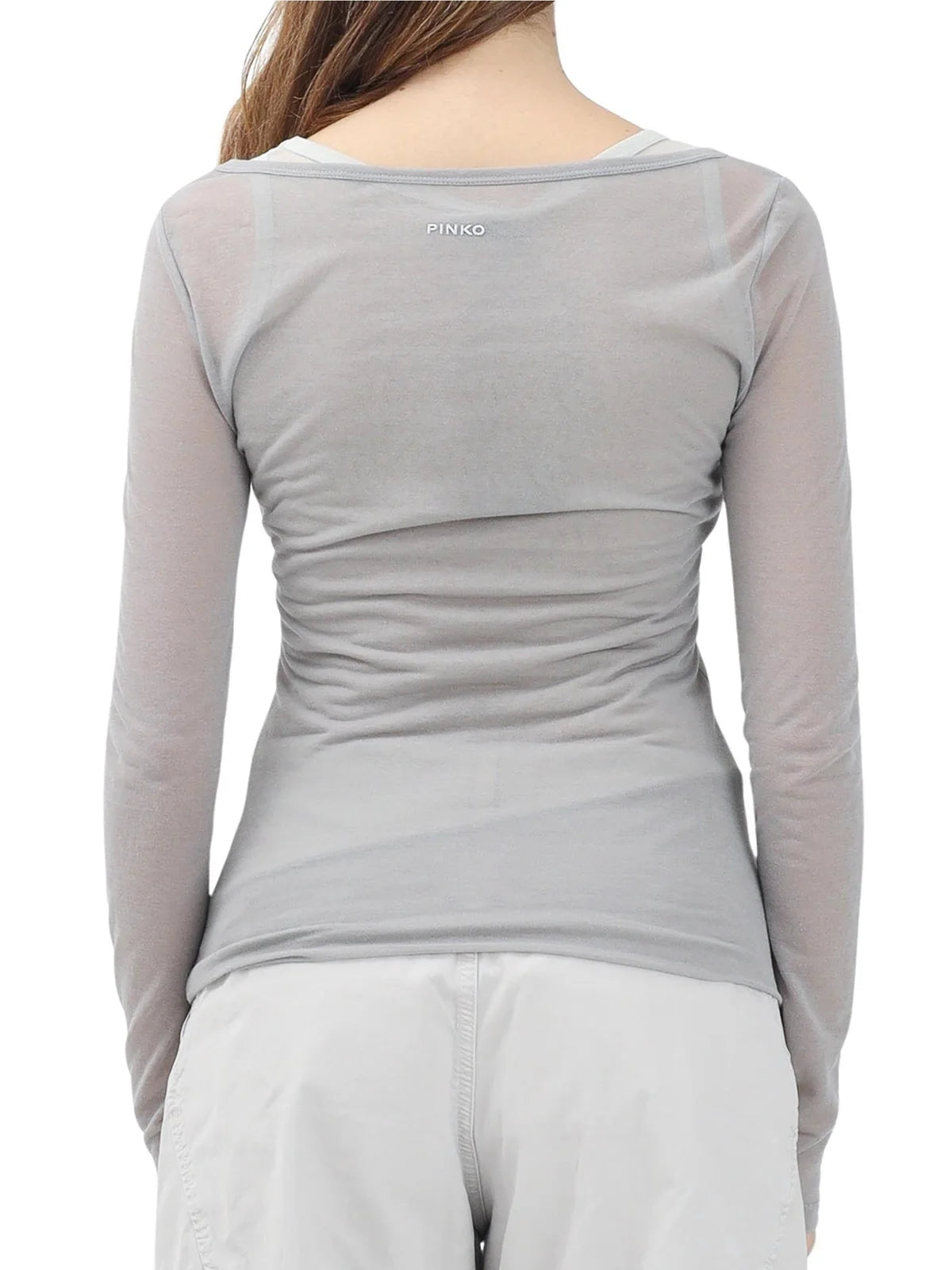 Pinko T-shirt Garzata Doppio - Grigio