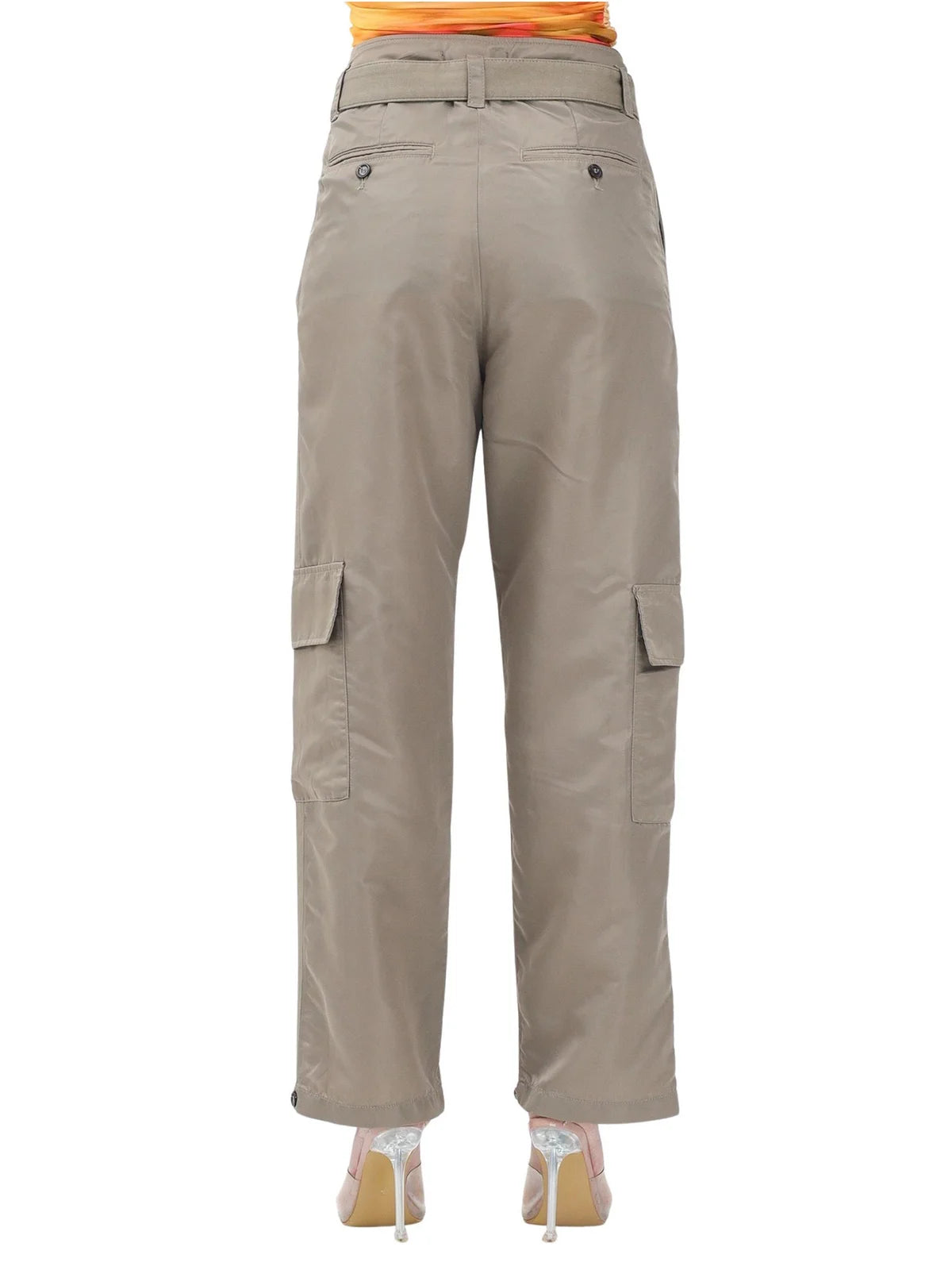 Pinko Pantalone Vento Vita Alta - Khaki