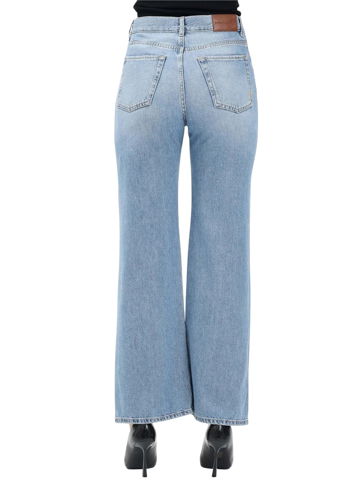 Pinko Jeans Wanda Gamba a Palazzo - Blu